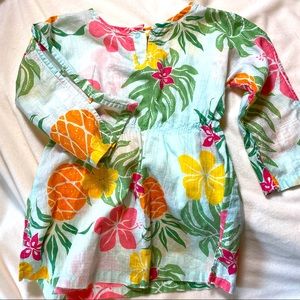 Janie & Jack Toddler Swim Cover, l/s 12-18M